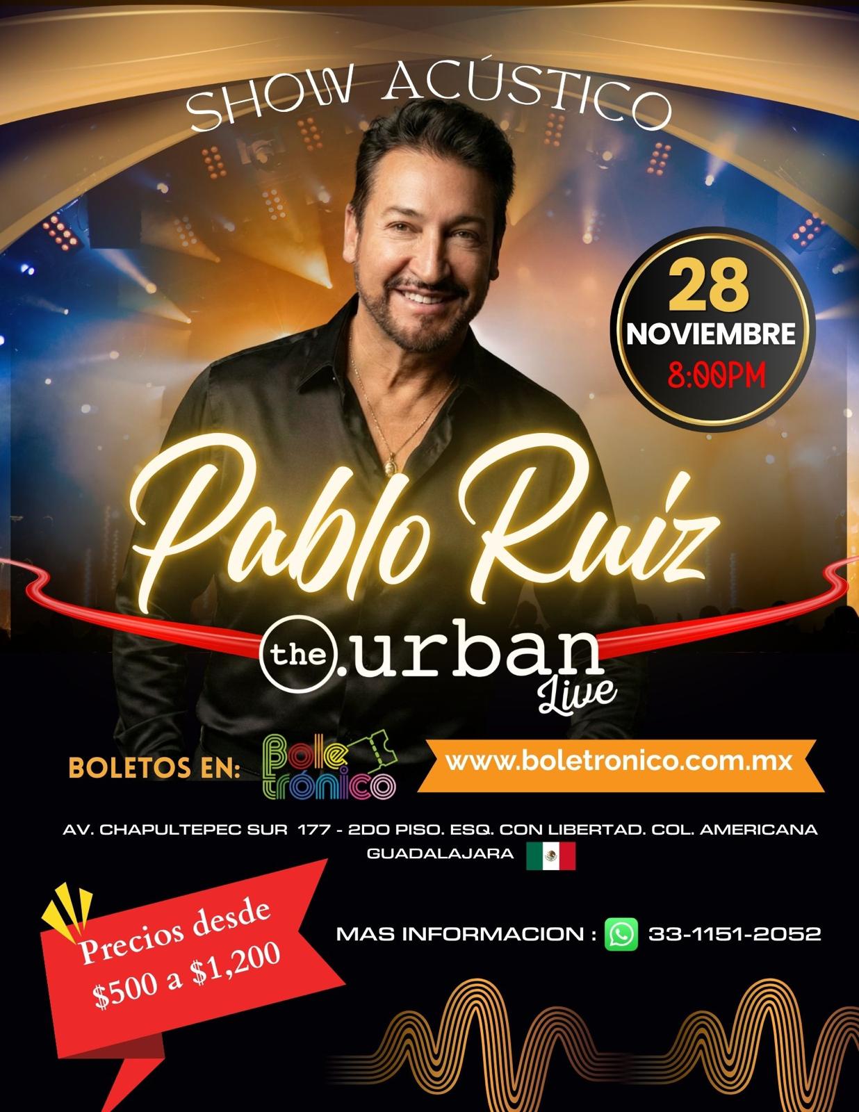 PABLO RUIZ SHOW ACÚSTICO